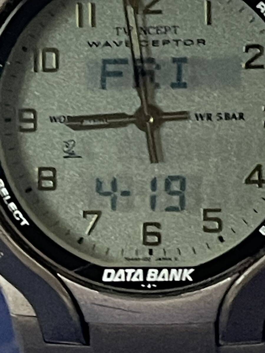  б/у мужские наручные часы CASIO WAVE CEPTOR Casio wave Scepter WVA-200 Digi-Ana кварц (4.14)
