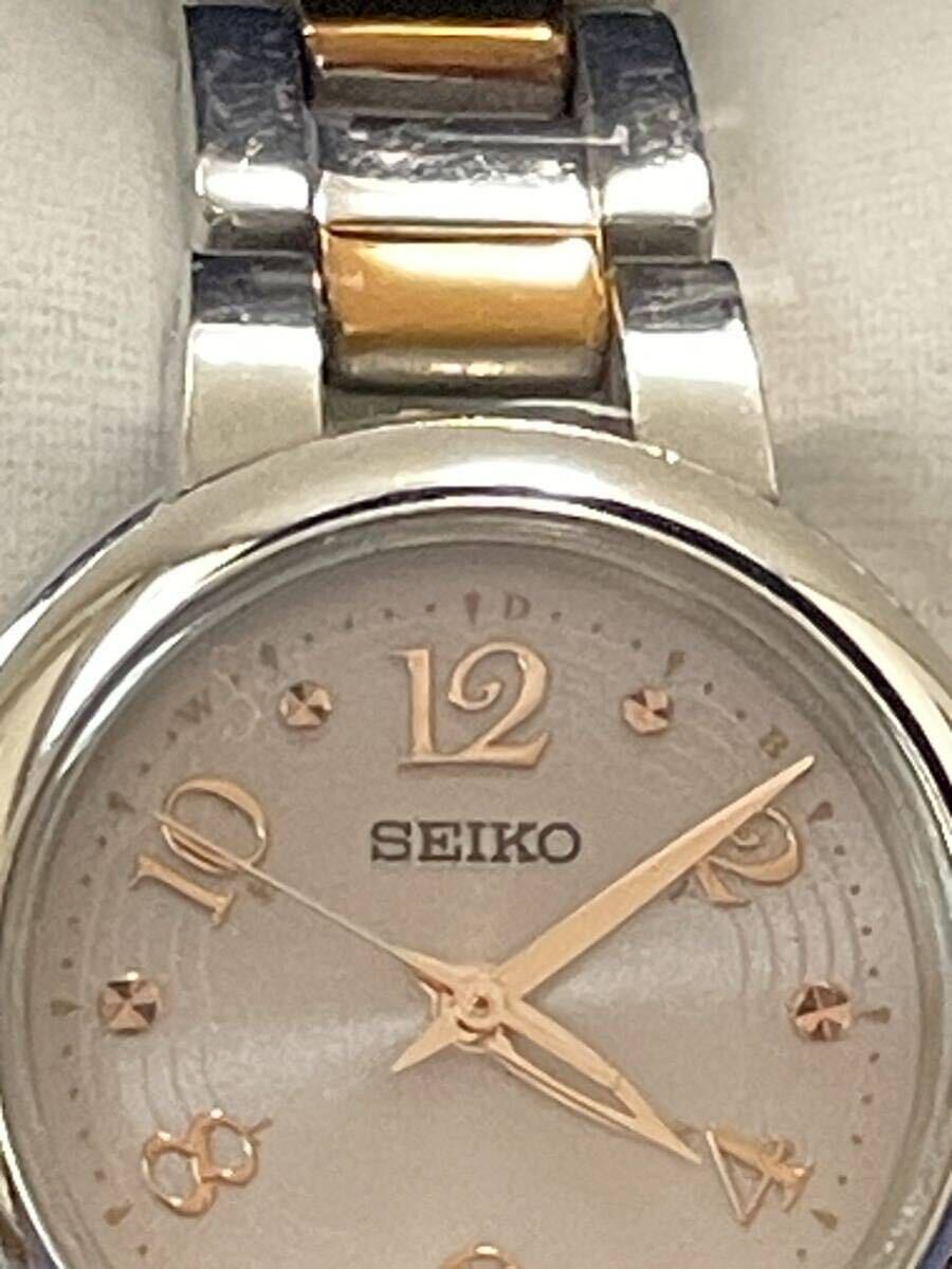 中古レディース腕時計 SEIKO TISSE RADIO WAVE SOLAR セイコー ティセ ソーラー 1B21-0AMO (4.14)の画像4