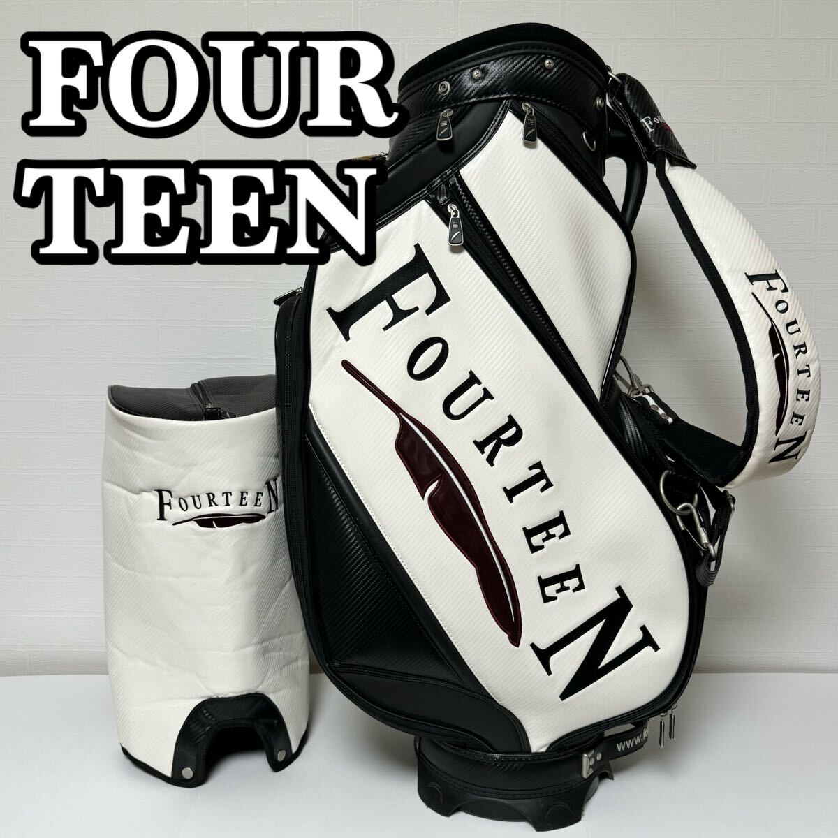 貴重】FOURTEEN フォーティーン キャディバッグ 6分割 9型 47 貴重】FOURTEEN フォーティーン キャディバッグ 6分割 9型 47