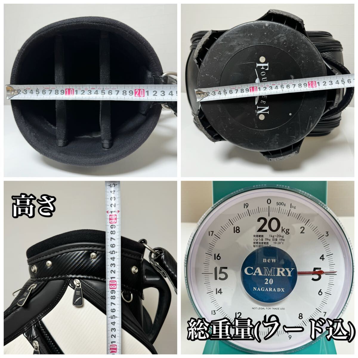 貴重】FOURTEEN フォーティーン キャディバッグ 6分割 9型 47 貴重】FOURTEEN フォーティーン キャディバッグ 6分割 9型 47