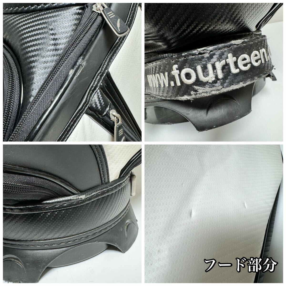 貴重】FOURTEEN フォーティーン キャディバッグ 6分割 9型 47 貴重】FOURTEEN フォーティーン キャディバッグ 6分割 9型 47