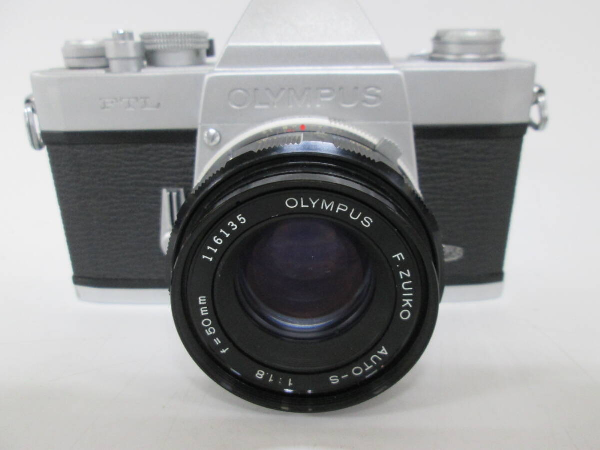 【h Y0935】 OLYMPUS オリンパス FTL F.ZUIKO AUTO-S 1:1.8 f=50mm 一眼レフ フィルムカメラ ボディ レンズ 動作未確認 ジャンクの画像2