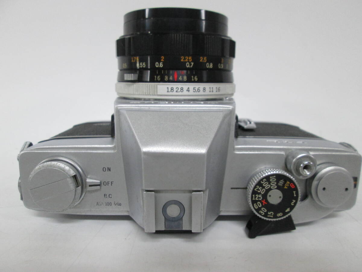 【h Y0935】 OLYMPUS オリンパス FTL F.ZUIKO AUTO-S 1:1.8 f=50mm 一眼レフ フィルムカメラ ボディ レンズ 動作未確認 ジャンクの画像4