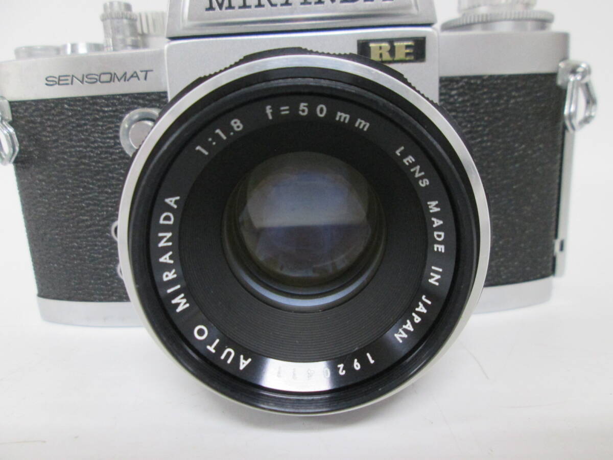 [h Y0946] Milan daMIRANDA RE SENSOMAT body MIRANDA AUTO f=50mm 1:1.8 lens shutter OK operation not yet verification Junk 