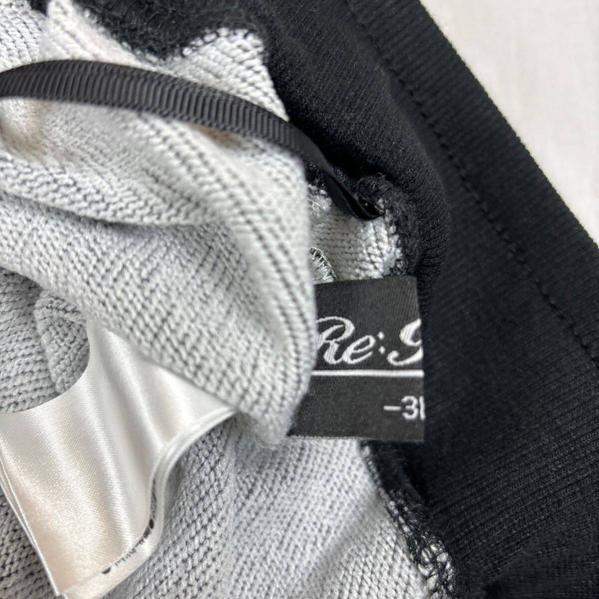美品 Roen ロエン スウェットパンツ 髑髏 ドクロ スカル 大きいサイズ 3L 刺繍 ロゴ 総柄 イージーパンツ ブラック ドローコード ゴム紐の画像6