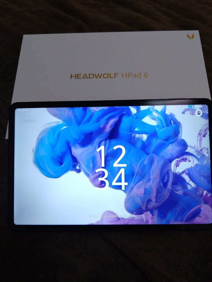 [ほぼ未使用] HPad6 Headwolf タブレット 12インチ G99 Android14_画像2