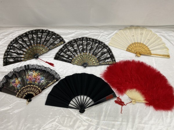 E5-165 扇子・せんす 21点 セット 日本舞踊 舞扇子 飾り扇 御舞扇 寿恵扇 など 色々まとめ 中古保管品