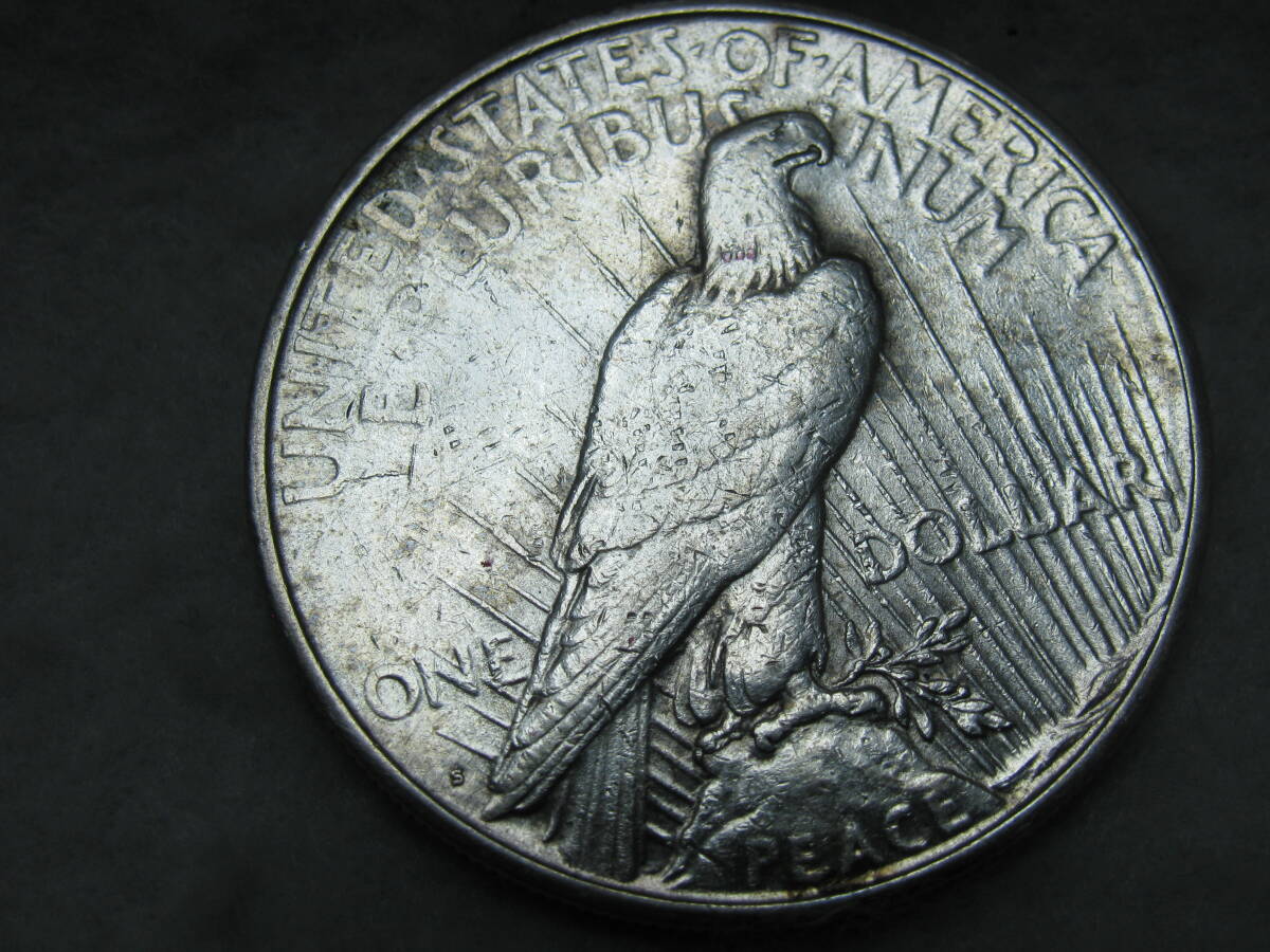 18★アメリカ 1ドル銀貨 ピースダラー 1922 重量26.8ｇ 直径38㎜★の画像4