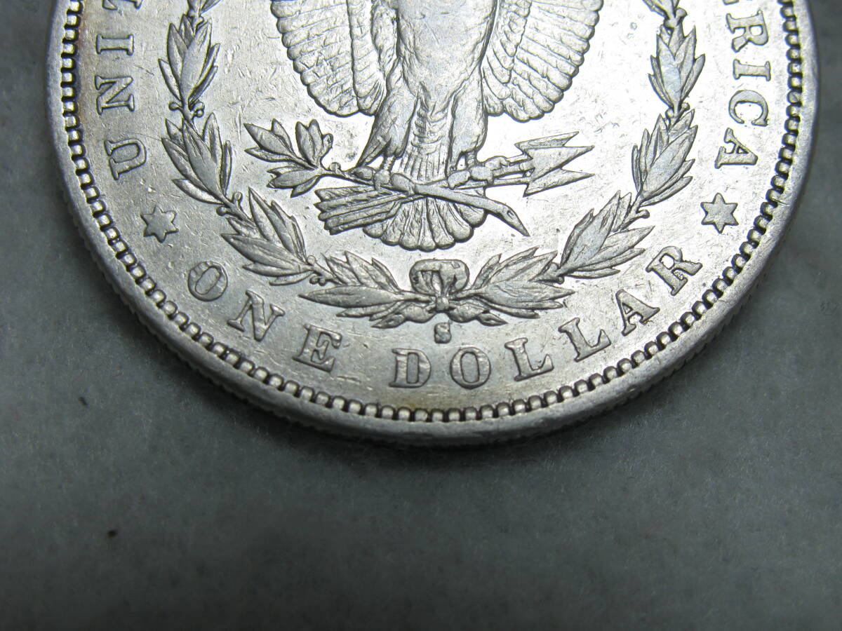 1★★★アメリカ モルガン 1ドル銀貨 1879年 重量26.7ｇ 直径37.9㎜★★★の画像9