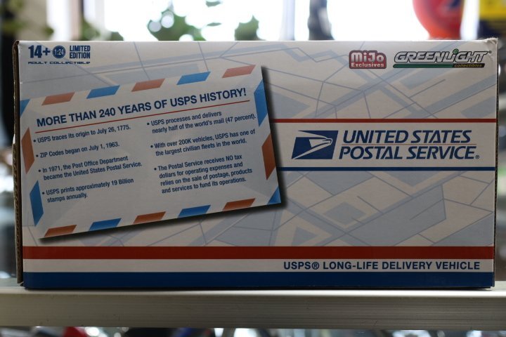 GREENLIGHT Mijo Exclusives 1/24 USPS LONG-LIFE DELIVERY VEHICLE グリーンライト USA 郵便配達 デリバリーバン グラマン LLV_画像6