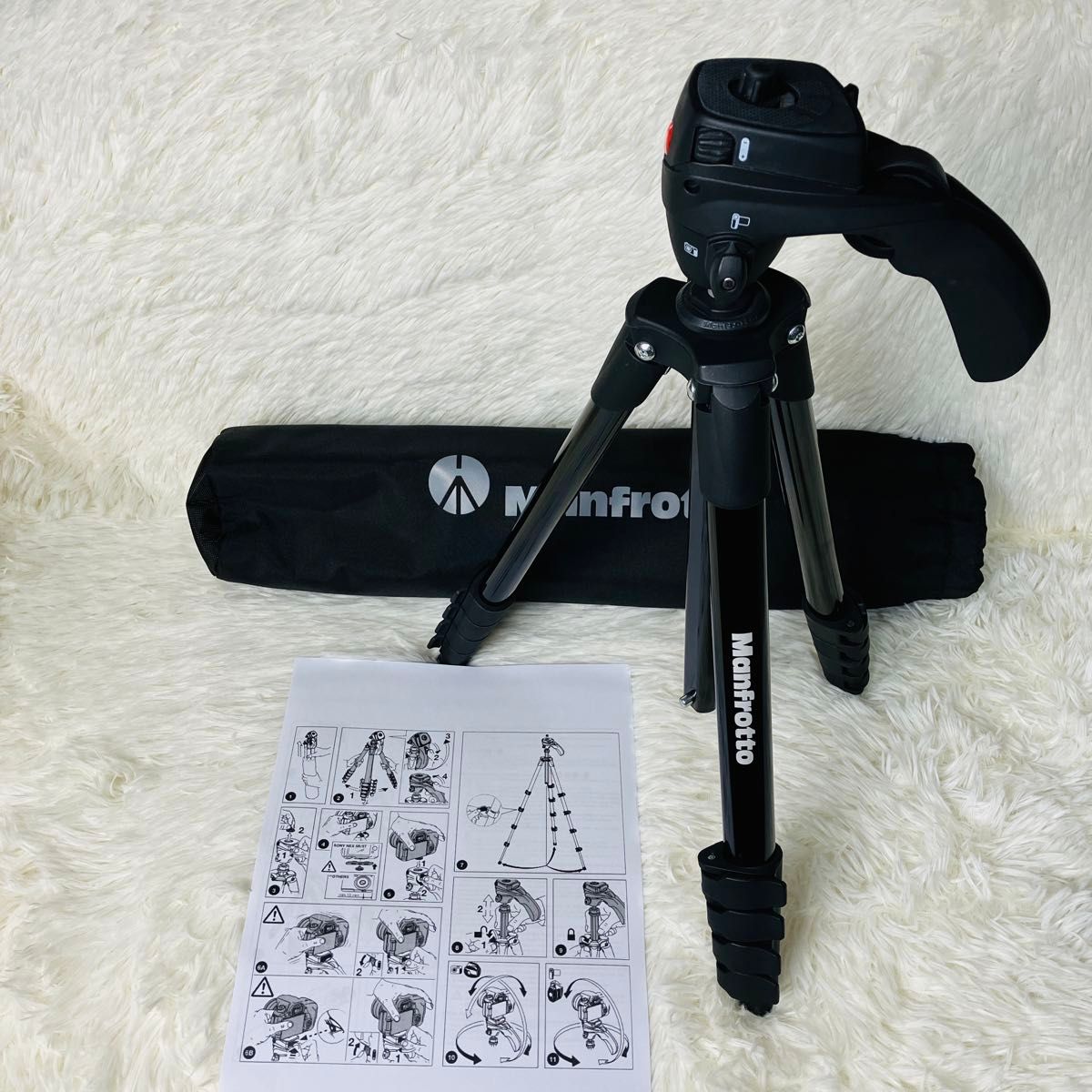 【美品】Manfrotto マンフロット三脚 MKCOMPACTACN-BK