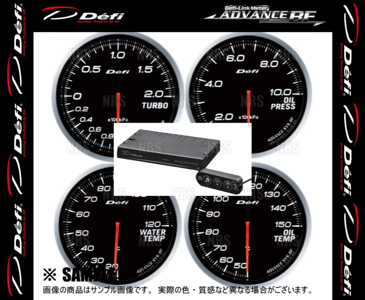 Defi デフィ アドバンスBF 5点セット 白/ホワイト ターボ計200kPa/油圧計/油温計/水温計/ユニットSE (DF09901/DF10201/DF10401/10501/17701_画像3