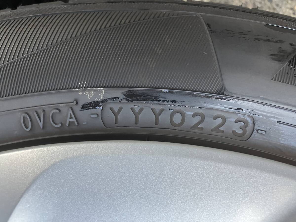 23年製★バリ山☆YOKOHAMA”BluEarth-Es ES32”185/60R15 84H+アクア(NHP)純正スチールホイール15inch【タイヤ&ホイール4本セット】の画像9