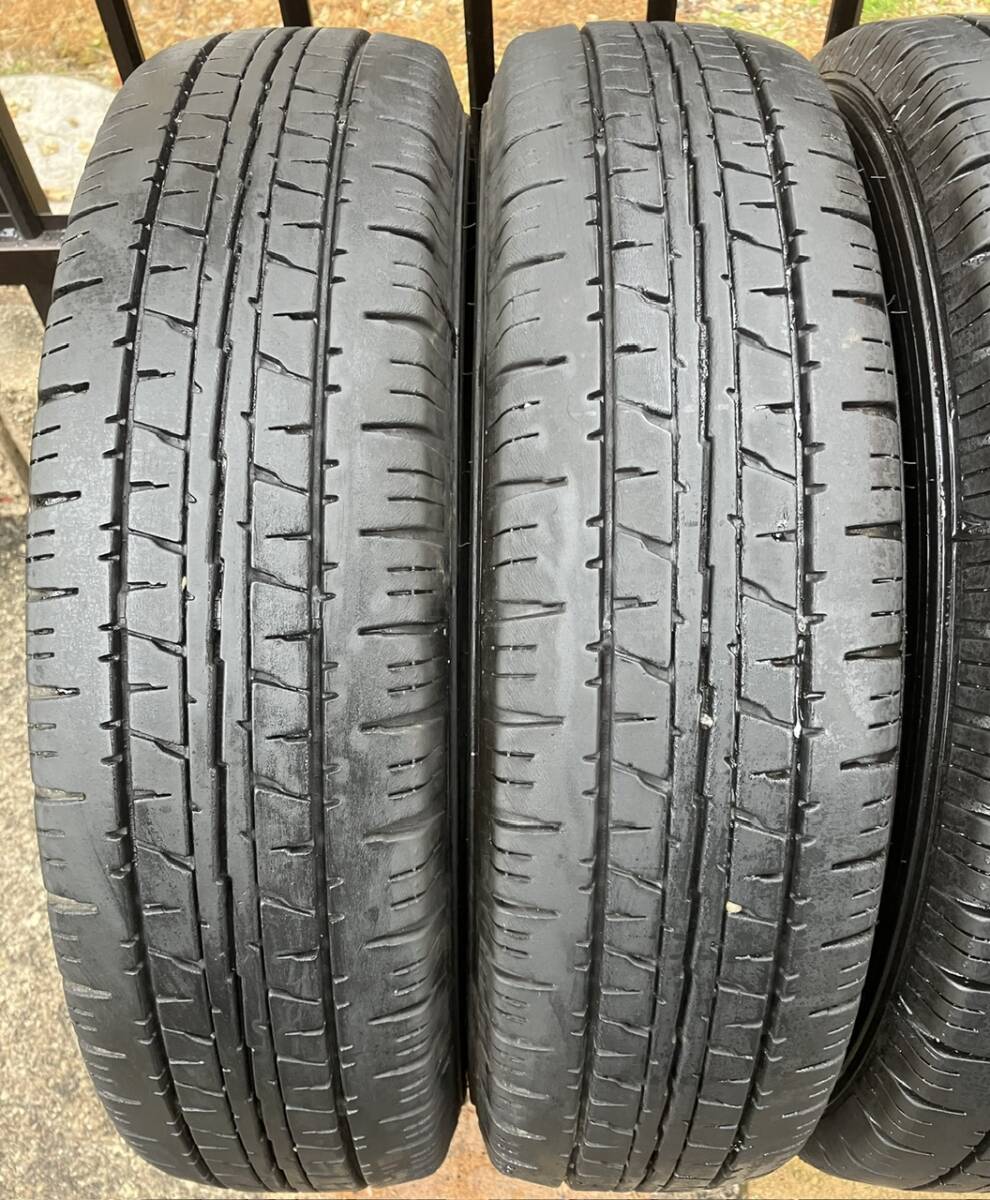 23製☆良品☆エコタイヤ☆バリ山★DUNLOP”ENASAVE VAN01”★145R12 6PR【4本セット】の画像2