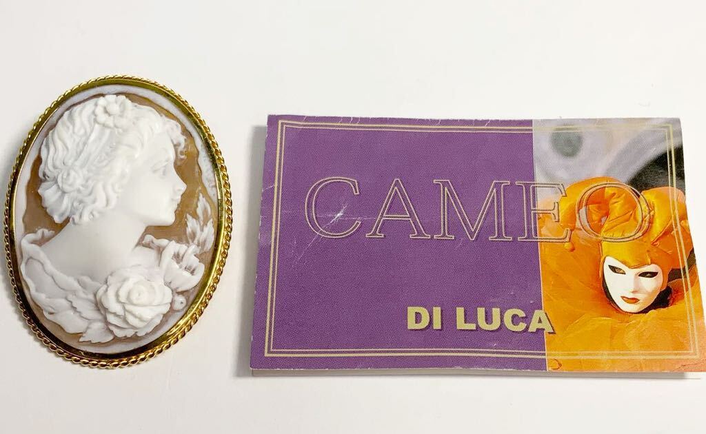 Yahoo!オークション - DI LUCAカメオブローチ K18 K18DJ刻印あり Yahoo!オークション - DI LUCAカメオブローチ K18 K18DJ刻印あり
