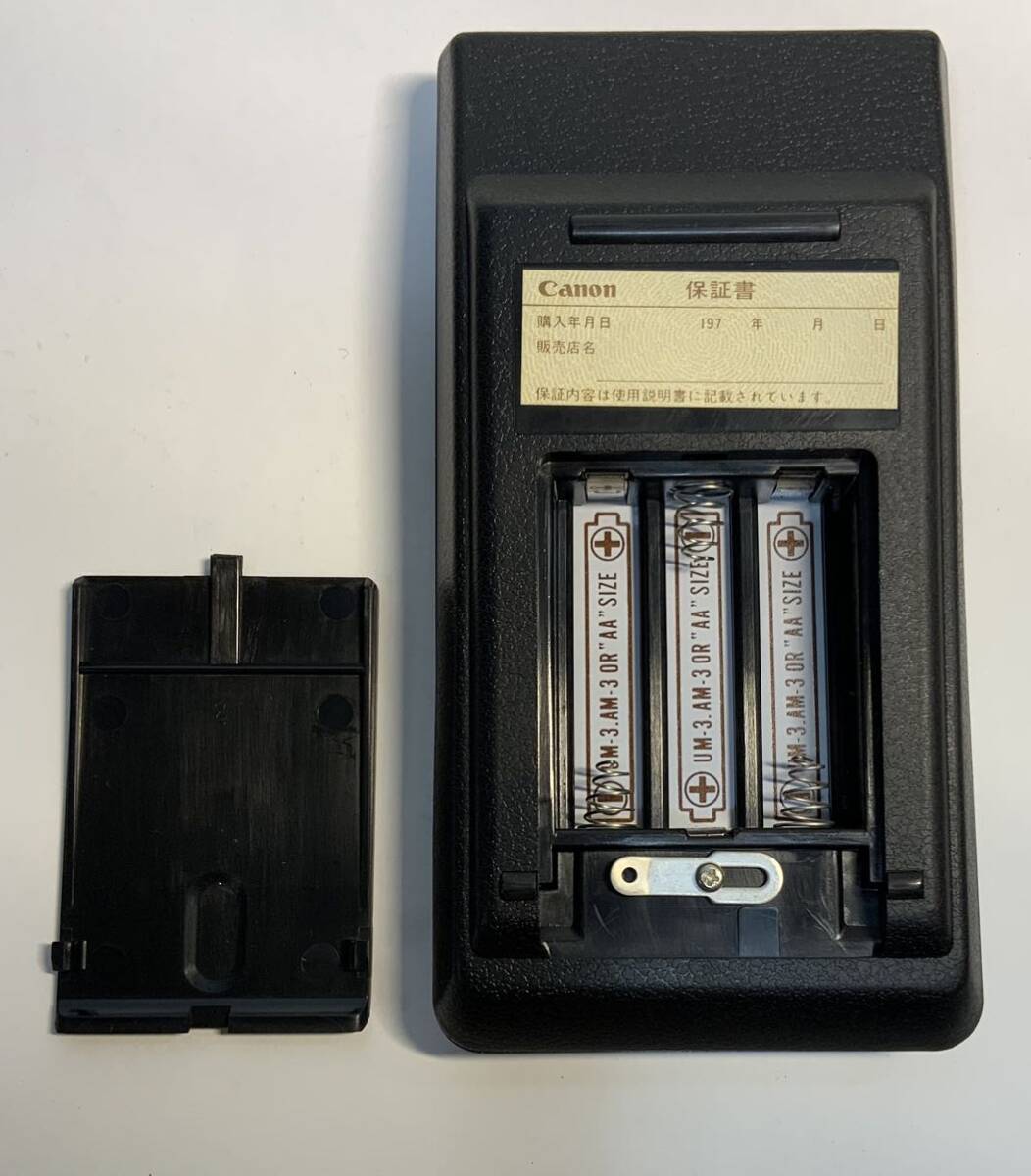 CANON キャノン キヤノン Palmtronic F-6 関数電卓 計算機 カバー説明書付 1970年代昭和レトロ ビンテージ 蛍光表示管 パームトロニク/467の画像6