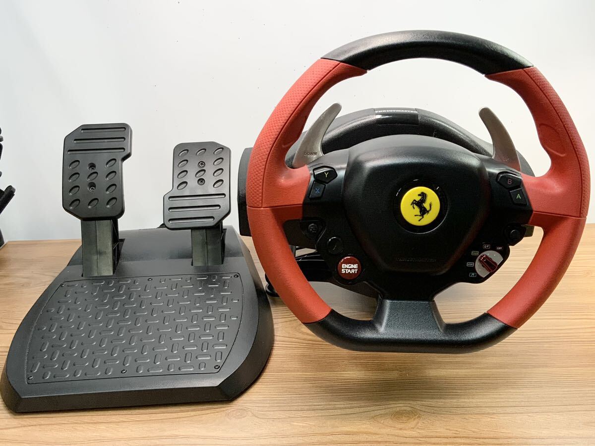 スラストマスター Thrustmaster Ferrari 458 Spider Raching Wheel for Xbox One ハンドル コントローラー ゲーム /429 ジャンク_画像1