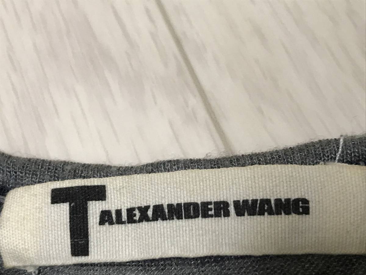  стандартный T by Alexander Wang короткий рукав футболка окантовка XS cut and sewn Est ne-shon Alexander one 1904-124