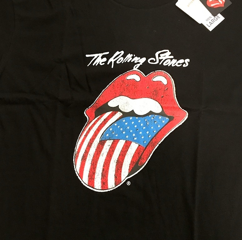 ya603 ３Ｌ【新品】ローリング・ストーンズ（The Rolling Stones）　ロックバンドTシャツ 　ビッグサイズ　黒　メンズ_画像2
