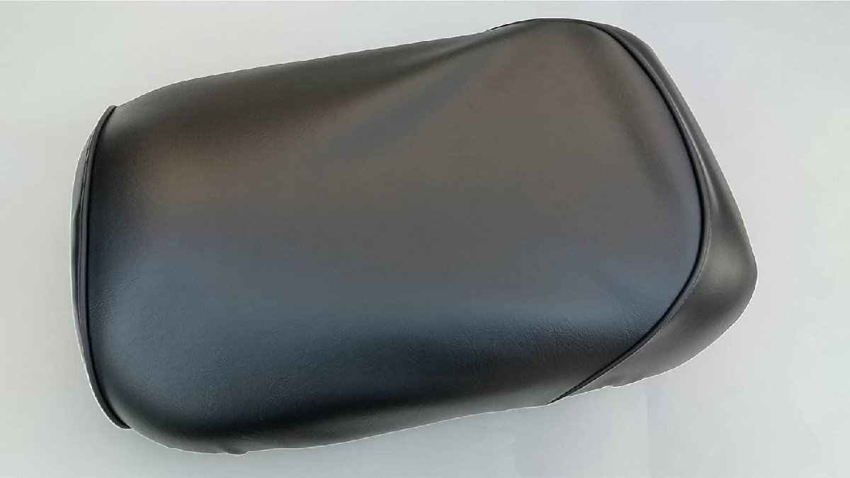 国産品 厚手合皮素材！ ホンダ ズーマー（ZOOMER） AF58 専用設計カスタムシートカバー 取り付け簡単 被せるだけの口ゴム式 ブラックの画像2