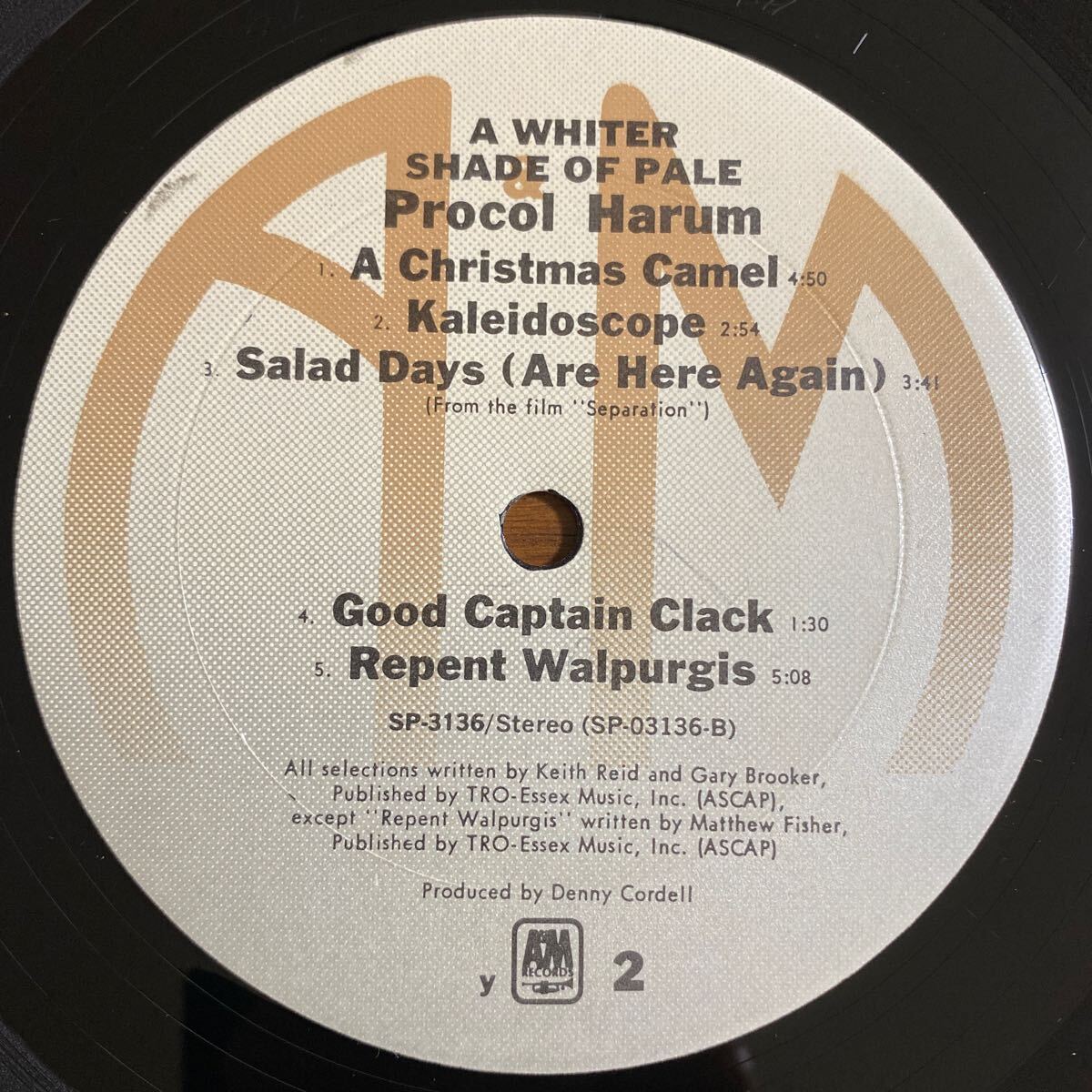 【US盤 シュリンク付　LP】 Procol Harum/A WHITER SHADE OF PALE プロコル・ハルム：SP-3136 1973年_画像6