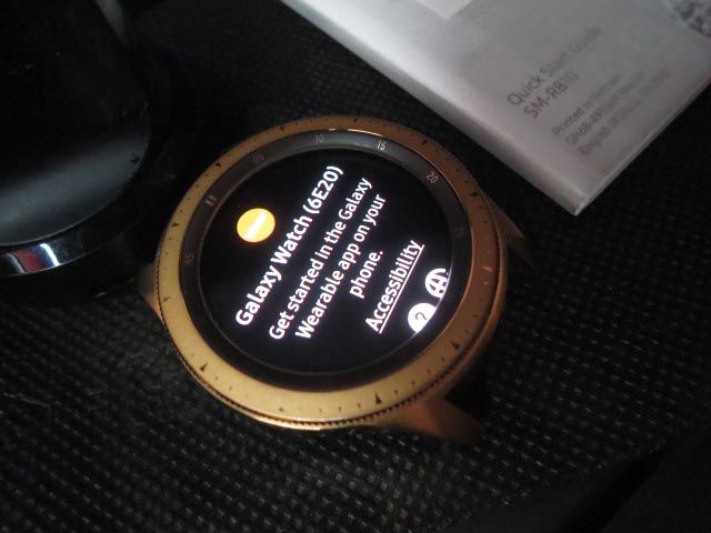 Galaxy watch SM-R810 スマートウォッチ ローズゴールド ※ベルトなし【i】の画像3