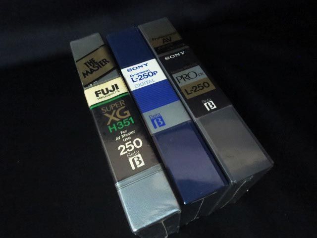 SONY Sony Beta B Beta videotape & FUJI XG H351 set [i]