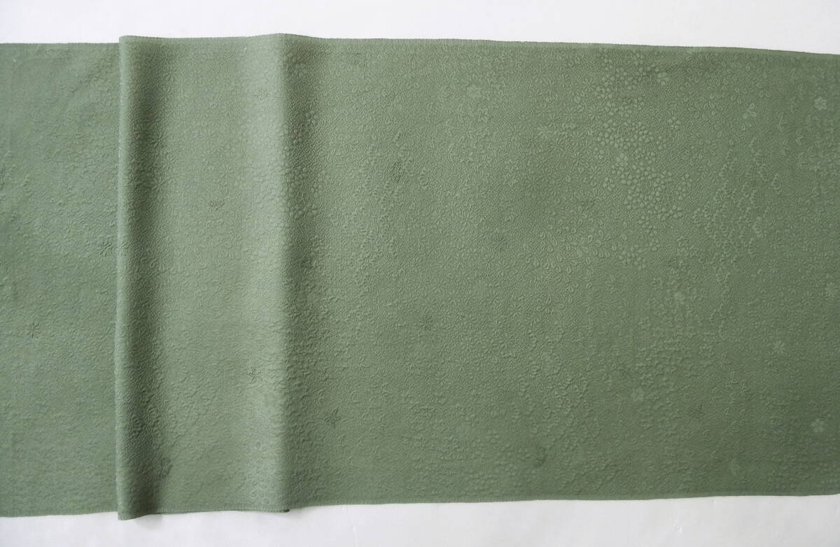 #.# старый ткань кимоно лоскут / - gire38×105 натуральный шелк . дизайн .. однотонная ткань маленький 4 сезон . цветок скала . чай зеленый чай цвет серия шелк мир ткань . кукла ткань умение 