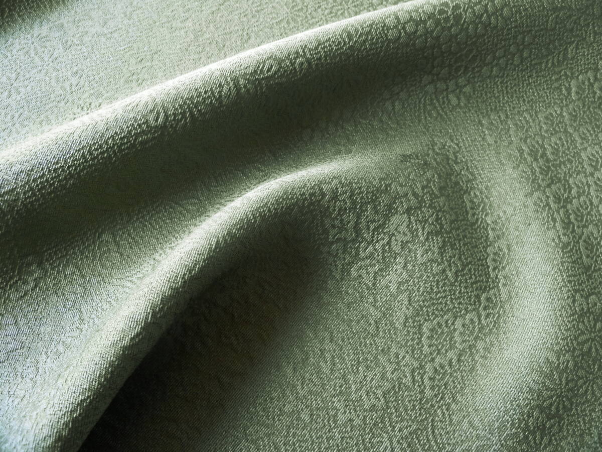 #.# старый ткань кимоно лоскут / - gire38×105 натуральный шелк . дизайн .. однотонная ткань маленький 4 сезон . цветок скала . чай зеленый чай цвет серия шелк мир ткань . кукла ткань умение 