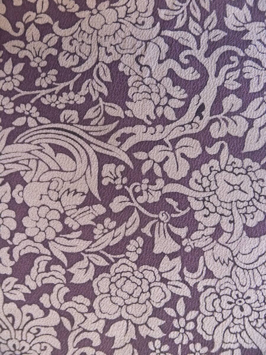 #.# старый ткань кимоно лоскут / - gire37×168 натуральный шелк .. Tang цветок Tang .... ожоги чай цвет серия шелк . кукла крепдешиновое мастерство 