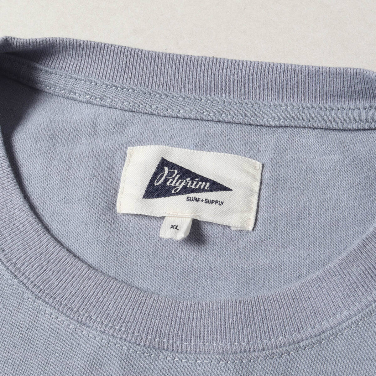 Pilgrim Surf+Supply ピルグリム サーフ+サプライ Tシャツ サイズ:XL 23SS ロングスリーブTシャツ Cross Stitch Tee グレイッシュブルーの画像3