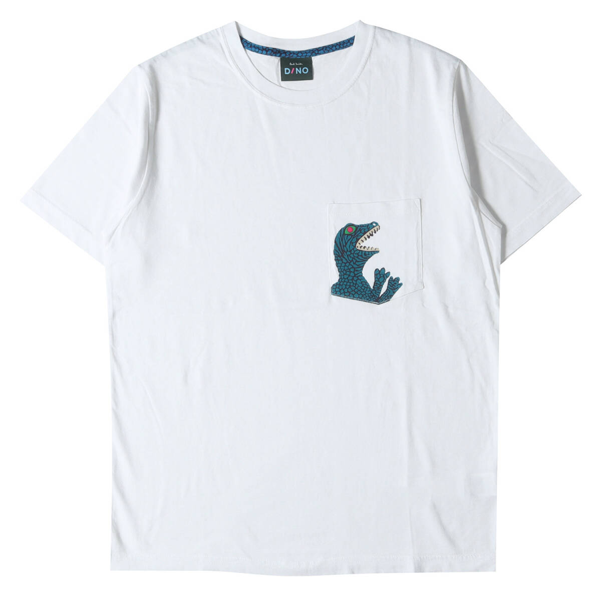 Paul Smith ポールスミス Tシャツ ディノ プリント ポケット クルーネックTシャツ 282549 021R DINO ダイナソー ホワイト 白 L トップス_画像1