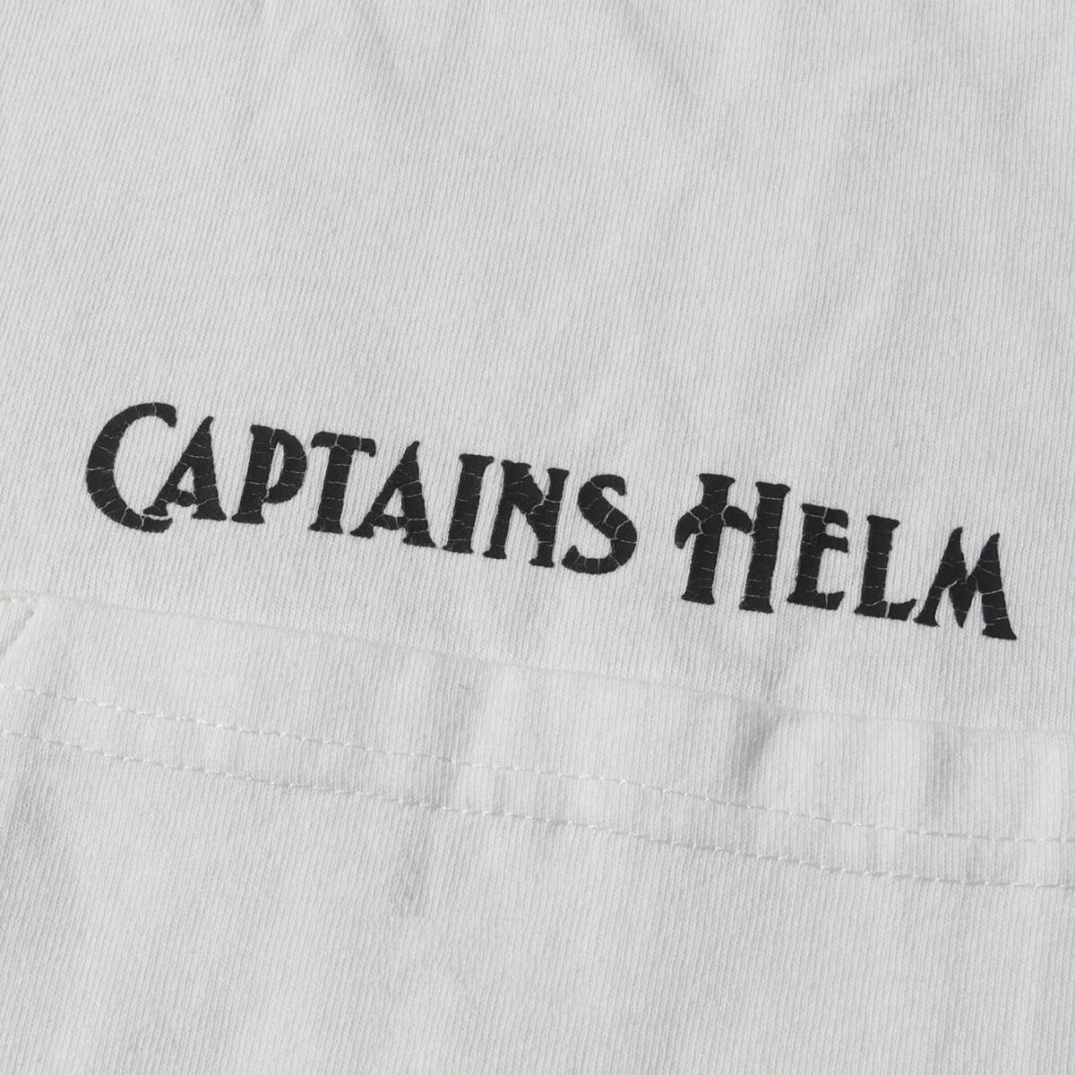 Captains Helm Tokyo Tシャツ サイズ:L 23AW オーバーサイズ 2トーン ポケット Tシャ 2TONE RELAX LOGO TEE ホワイト ブラック_画像4