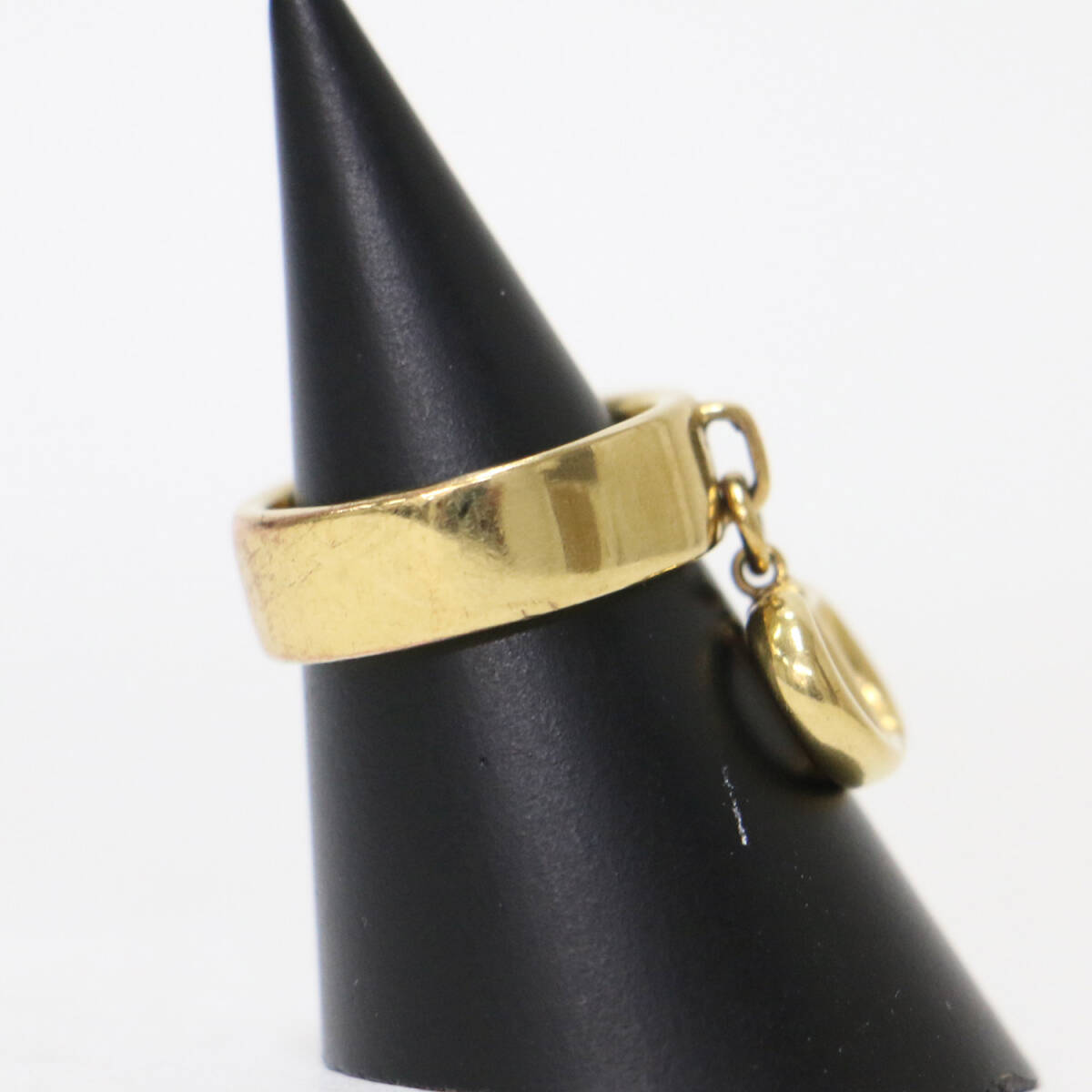Christian Dior クリスチャンディオール リング 指輪 サイズ:M(11〜12号) ロゴ チャーム CD NAVY ゴールド ラグジュアリー ブランド_画像2