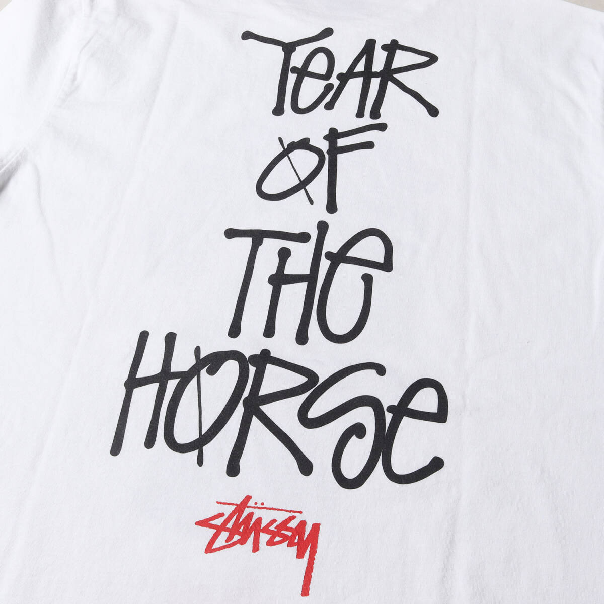 STUSSY ステューシー Tシャツ サイズ:XL 午年モデル ナイト クルーネック 半袖Tシャツ YEAR OF THE HORSE TEE ホワイト 白 トップス_画像5