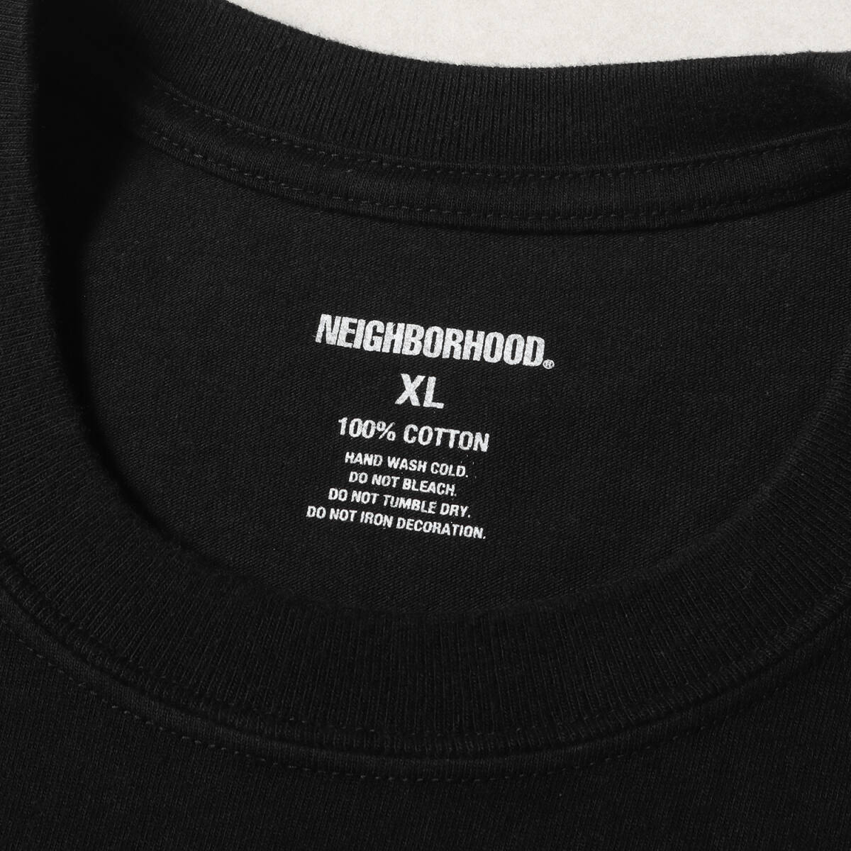 美品 NEIGHBORHOOD ネイバーフッド Tシャツ サイズ:XL 22AW フラッグロゴ ロングスリーブTシャツ ブラック 黒 トップス カットソー 長袖_画像3