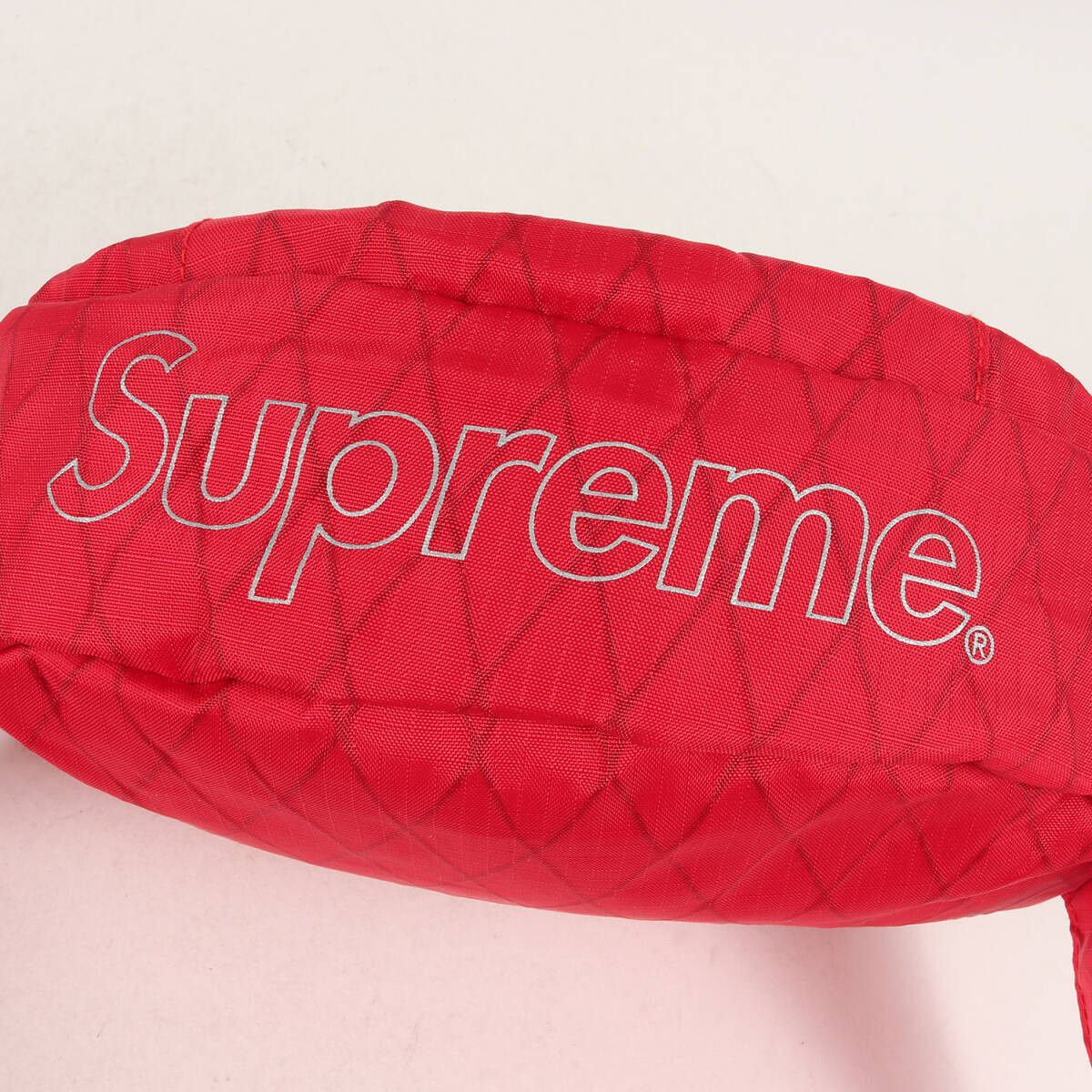 新品 Supreme シュプリーム バッグ 18AW Waist Bag ブランドロゴ X-PAC ウエストバッグ レッド ブランド カバンの画像4