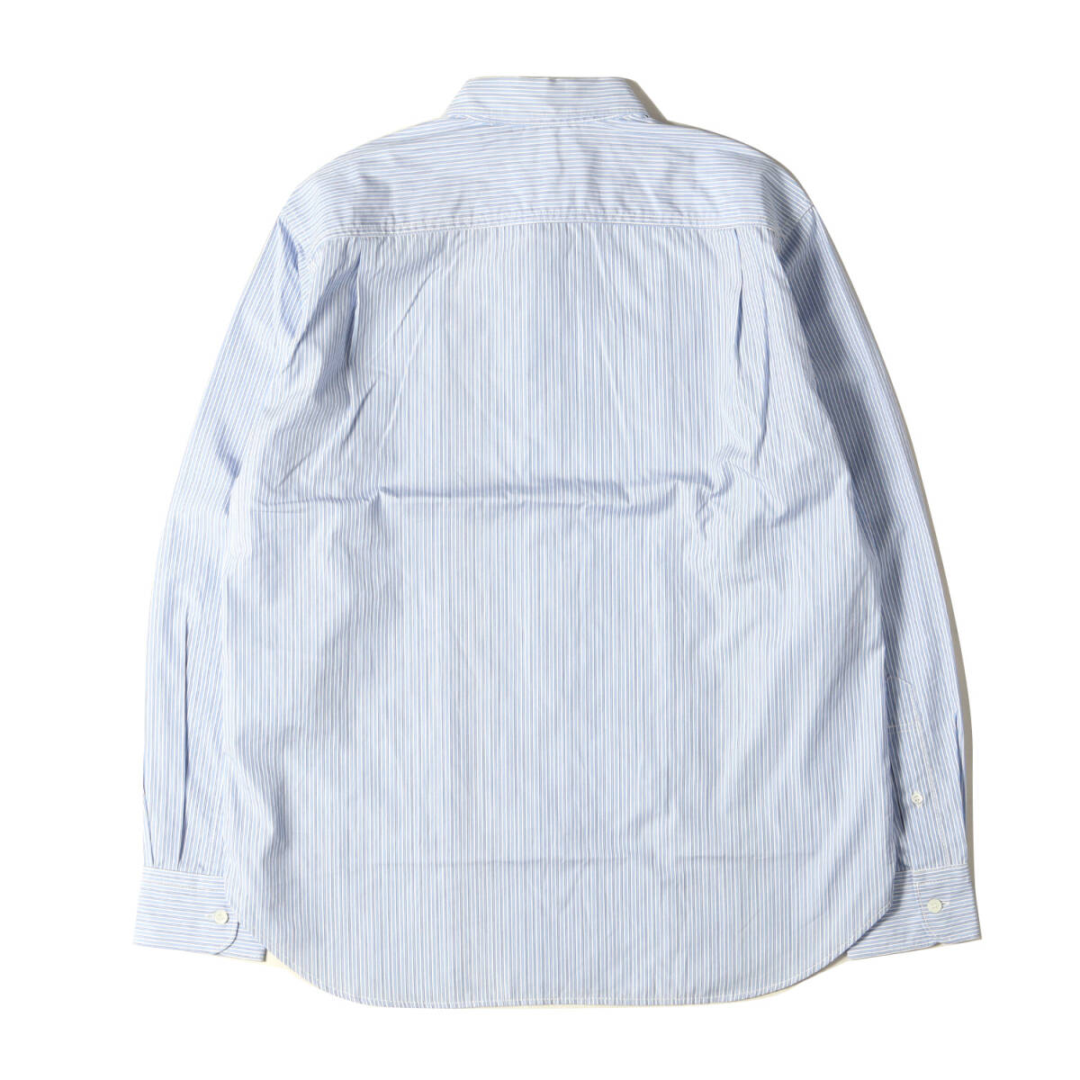 COMME des GARCONS HOMME コム デ ギャルソン オム シャツ サイズ:S 20SS パッチワーク ストライプ ドレスシャツ ブルー ホワイト 日本製の画像2