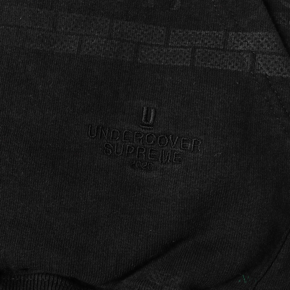 Supreme パーカー サイズ:XXL 23SS UNDERCOVER グラフィック ボーダー ジップ スウェットパーカー Zip Up Hooded Sweatshirt ブラック_画像4