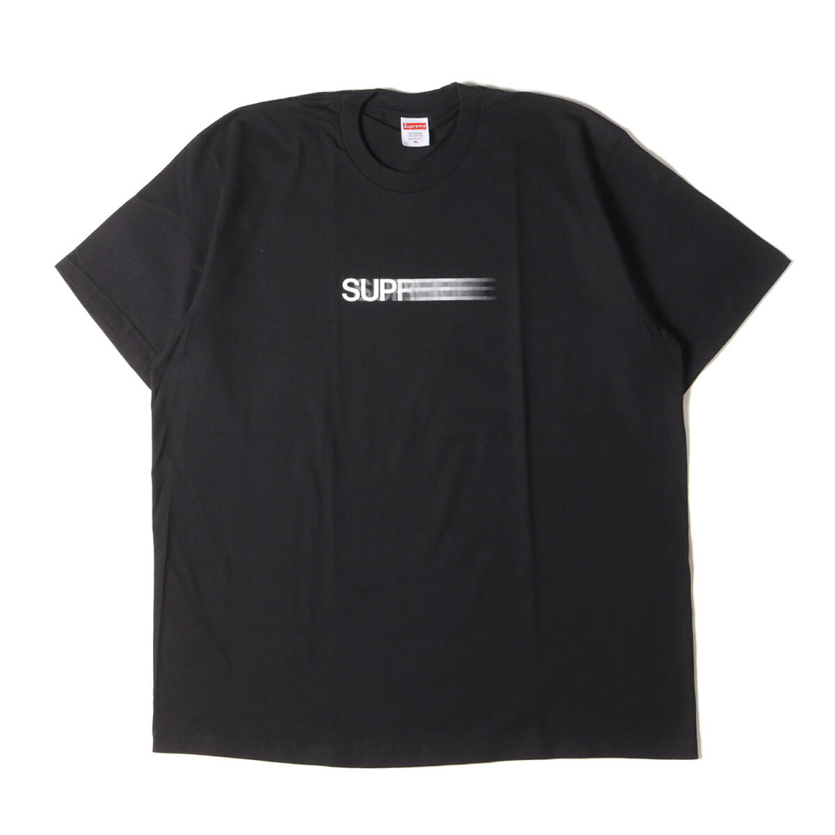 新品同様 Supreme シュプリーム Tシャツ サイズ:XL 23SS モーションロゴ クルーネック 半袖Tシャツ Motion Logo Tee ブラック 黒_画像1