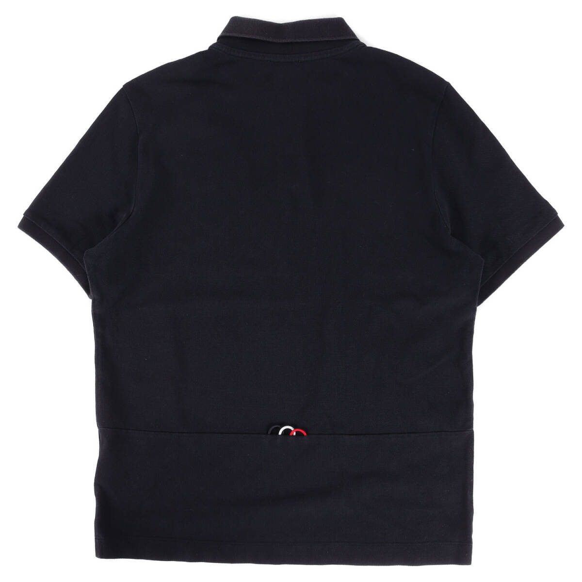 MONCLER モンクレール ポロシャツ サイズ:S 20AW アイコン ロゴ 鹿の子 半袖 ポロシャツ MAGLIA POLO MANICA CORTA ネイビー 紺 ブランド_画像2