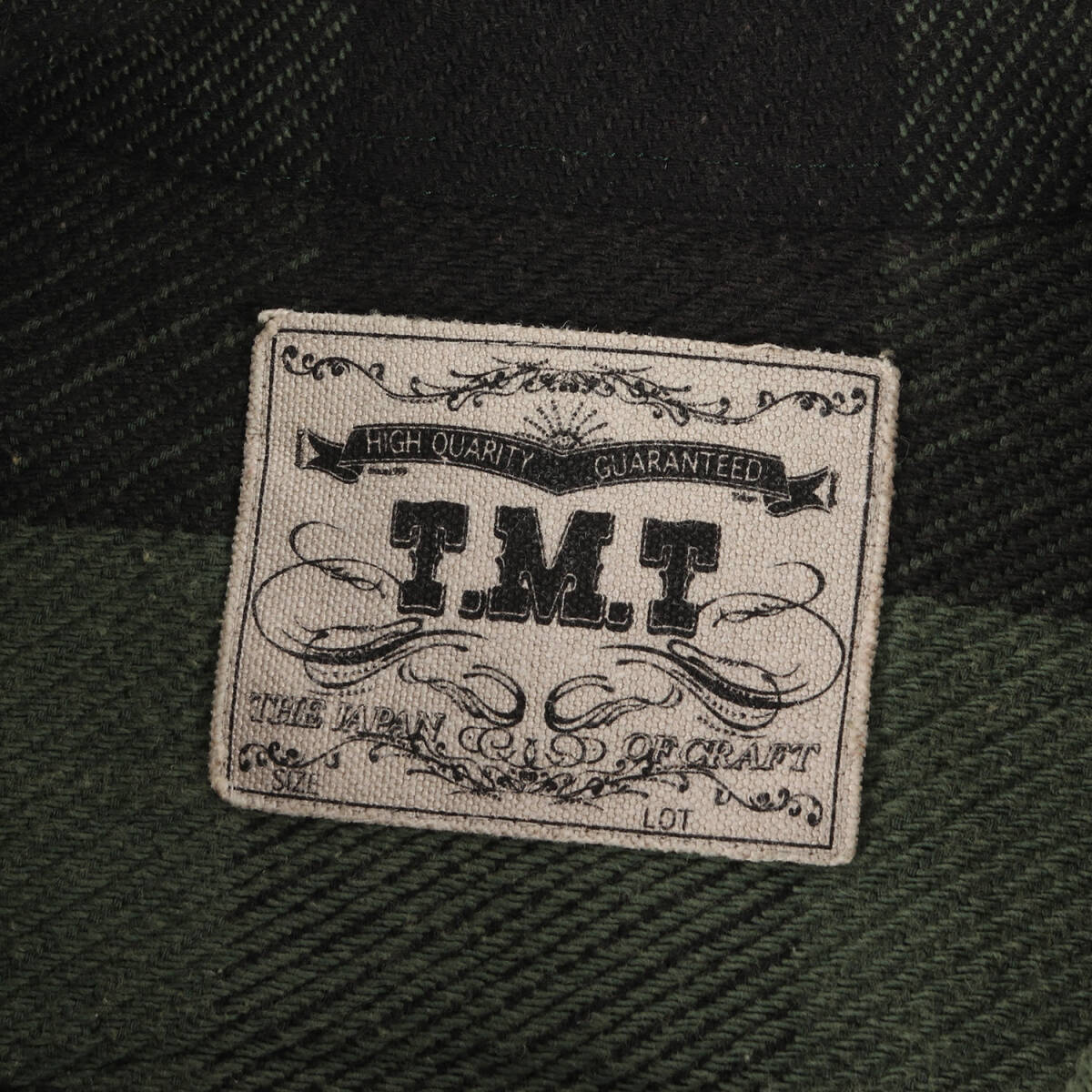 TMT ティーエムティー シャツ サイズ:L 20AW バッファローチェック ヘビーウェイト フランネル 長袖シャツ グリーン ブラック トップス_画像3