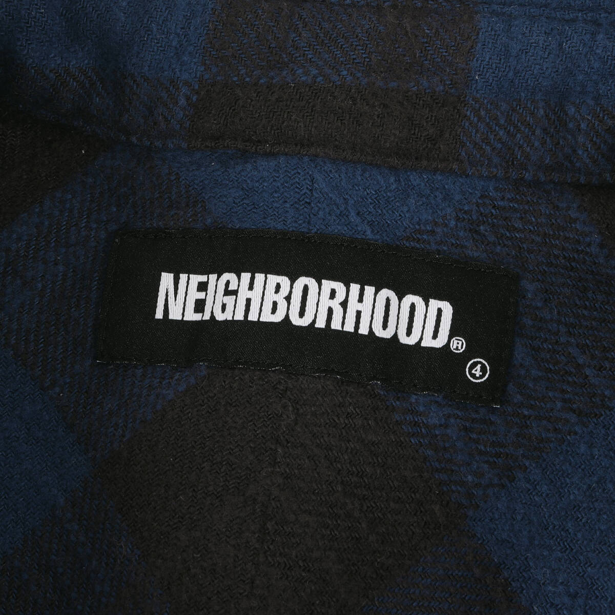 NEIGHBORHOOD シャツ サイズ:L 21SS グラデーション バッファローチェック フランネル シャツ FADE / C-SHIRT. LS ブルー ブラック_画像3