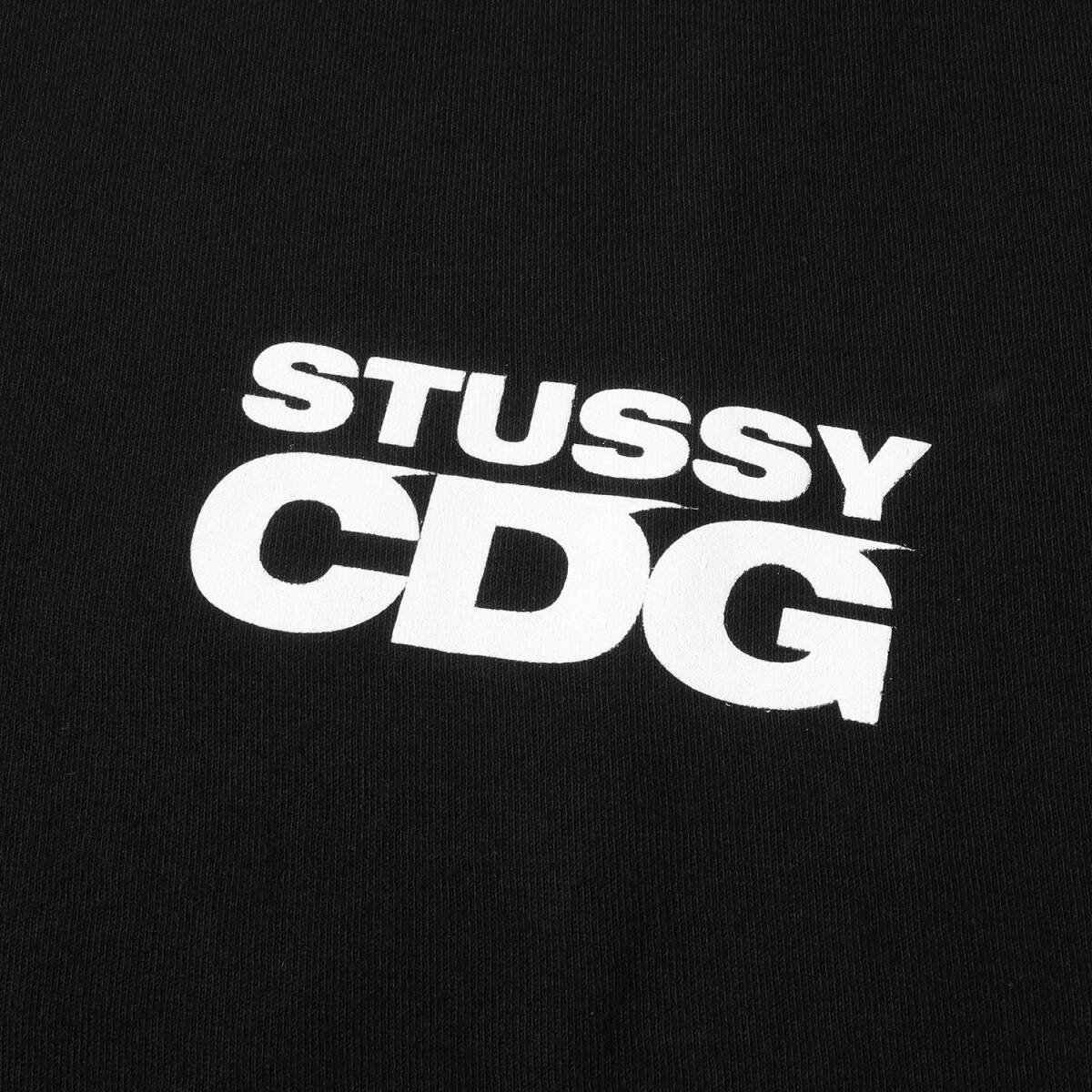 美品 STUSSY ステューシー Tシャツ サイズ:L 20AW CDG 40周年記念 サーフマン クルーネック 半袖Tシャツ ブラック 黒 トップス カットソー_画像4