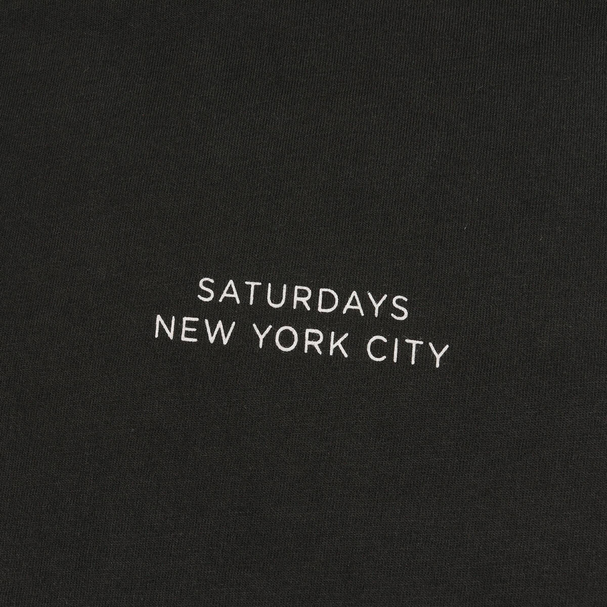 SATURDAYS SURF NYC サタデーズサーフニューヨーク Tシャツ サイズ:S ロゴ クルーネック 半袖Tシャツ チャコールブラック 黒 トップス_画像4