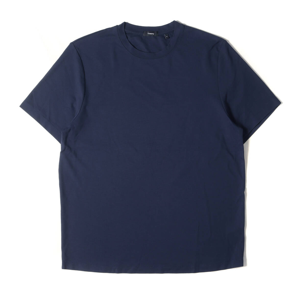 Theory セオリー Tシャツ サイズ:XL ストレッチ レーヨンナイロン ジャージー ライダー クルーネック 半袖Tシャツ RYDER TEE ネイビー_画像1