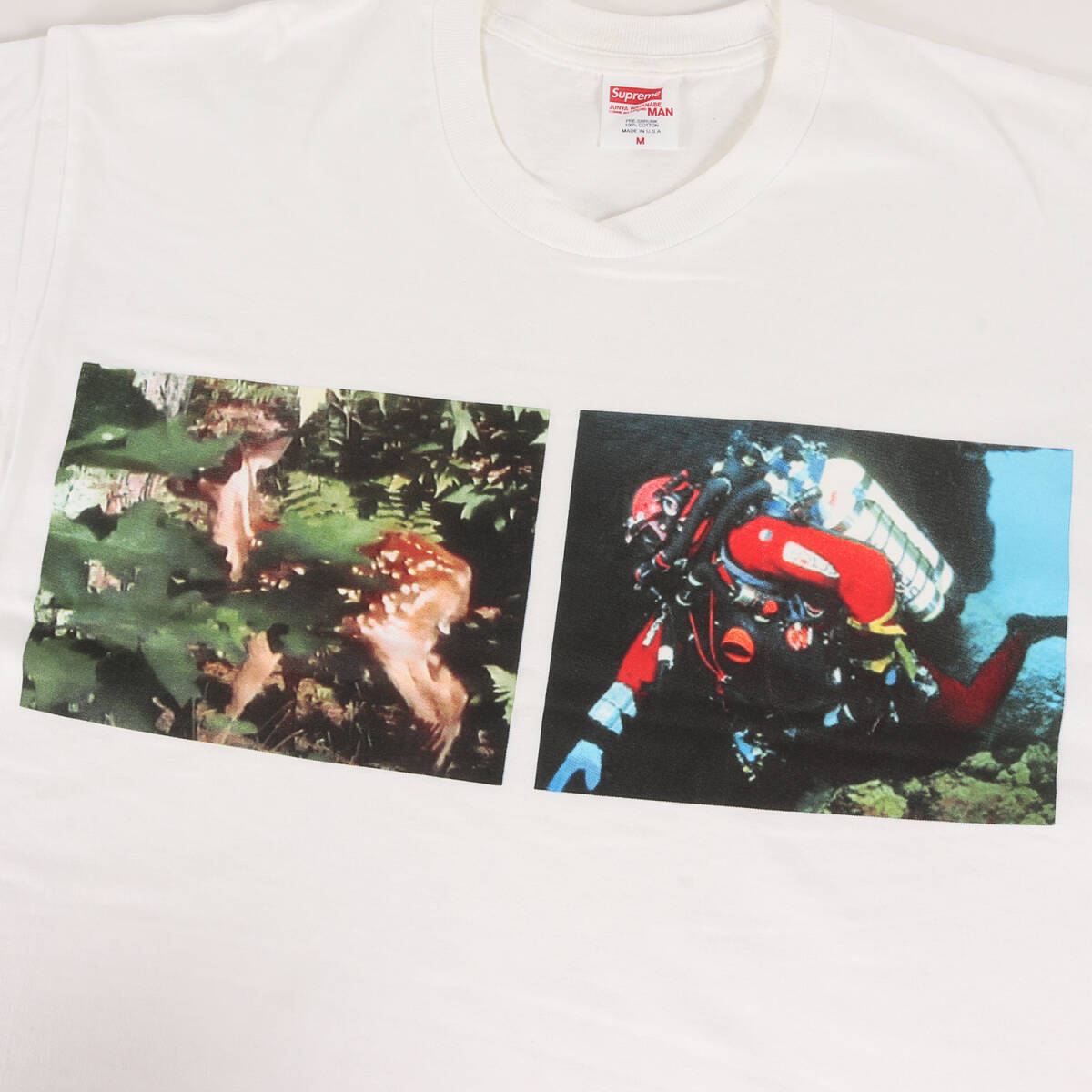 Supreme シュプリーム Tシャツ サイズ:M 21AW JUNYA WATANABE MAN グラフィック ボックスロゴ クルーネック Tシャツ Nature Tee ホワイト_画像5