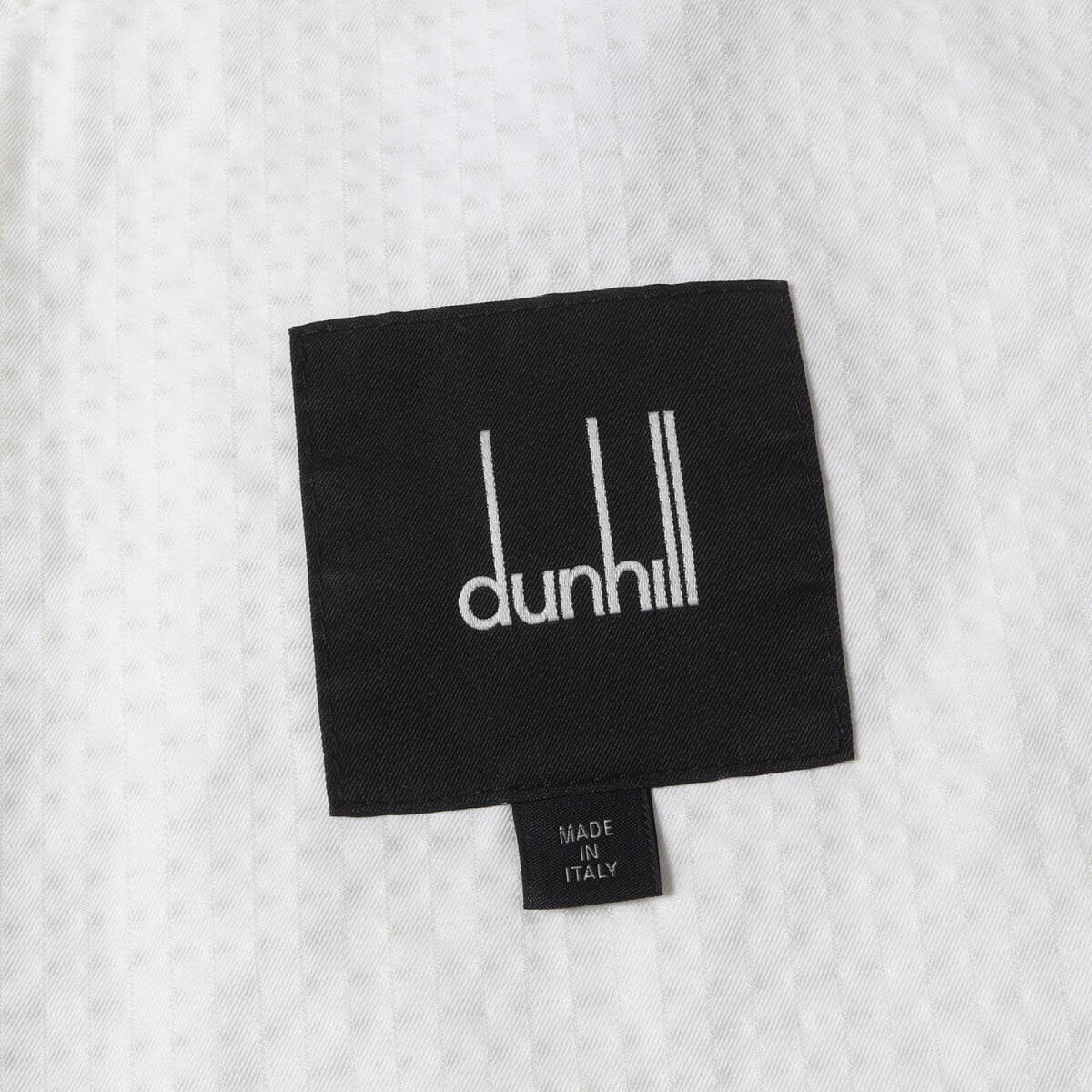 dunhill Dunhill coat size :M 23SSf- dead stripe embroidery check double Zip coat /moz white Italy made 