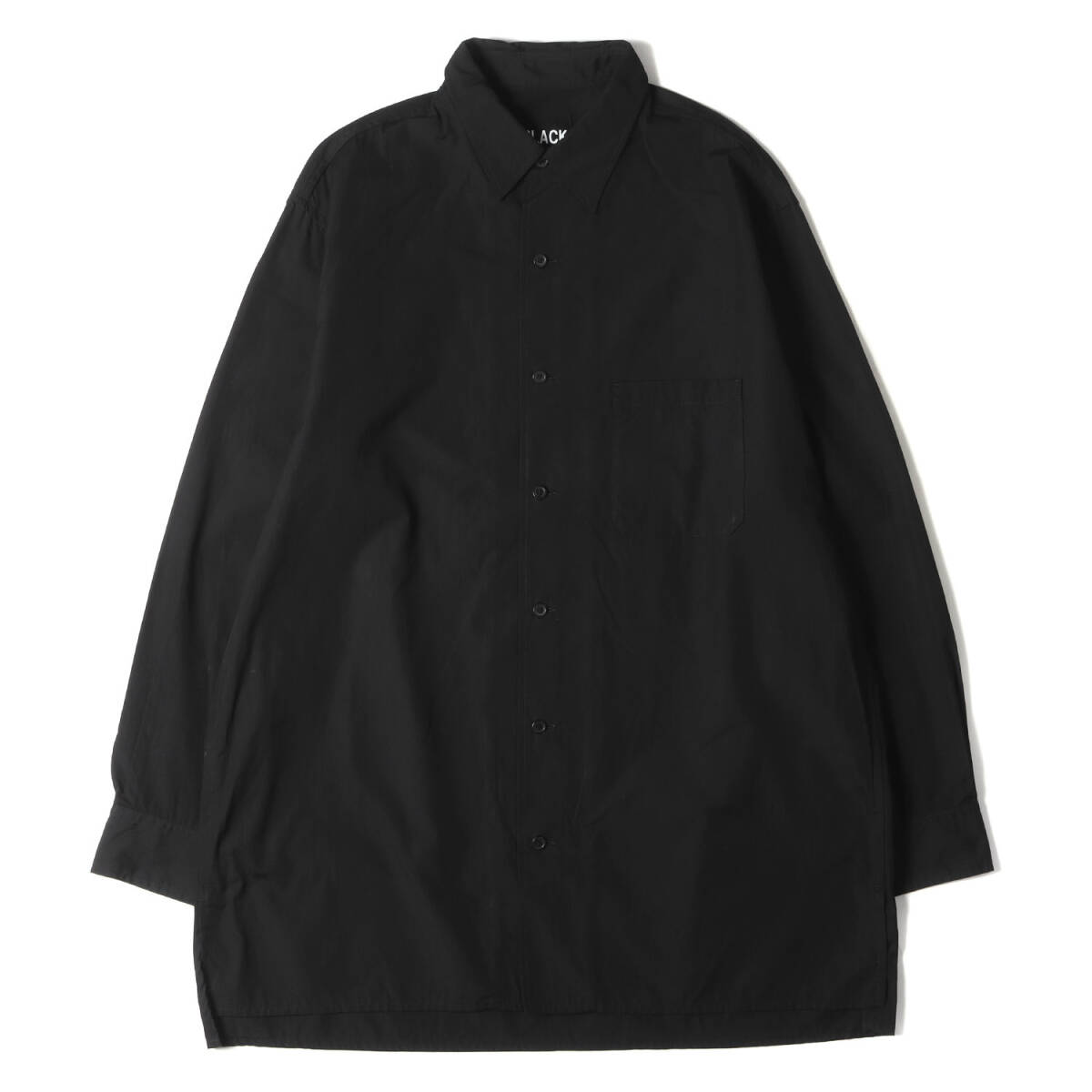 Yohji Yamamoto(Ys) シャツ サイズ:4 20SS バック グラフィック ロゴ ブロード シャツ スタッフシャツ BLACK Scandal POUR HOMME ブラック_画像1