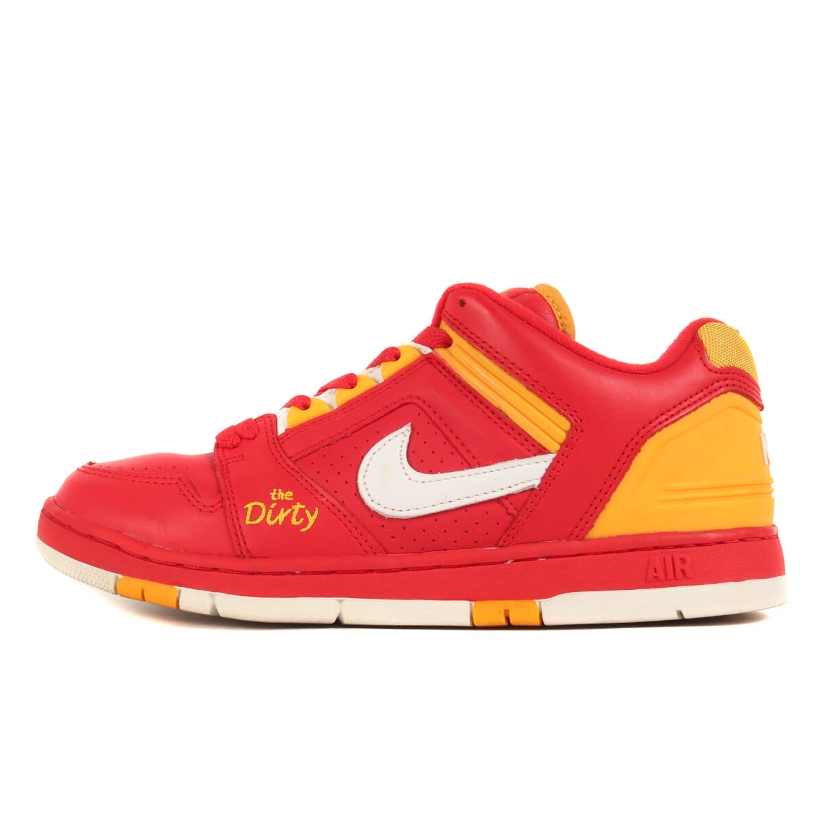 美品 NIKE ナイキ サイズ:27.0cm AIR FORCE 2 LOW THE DIRTY 305602-611 / 2002年製 エアフォース2 ロー ザ ダーティー ニューレッド US9_画像1